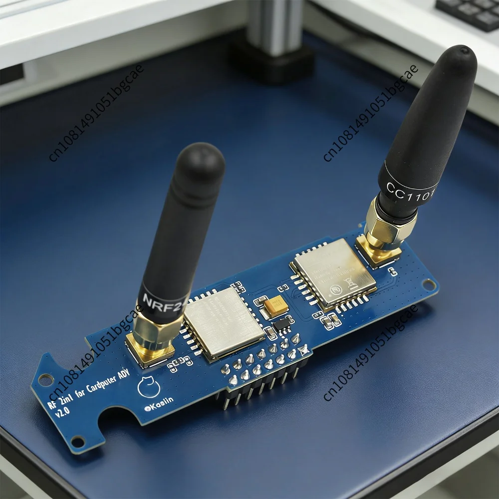 For M5stack Cardputer NRF24 CC1101 Dual-Bands Board with Antennas 2.4G/433M Signals Antenna Enhancing Board ADV 2 In 1 RF Module