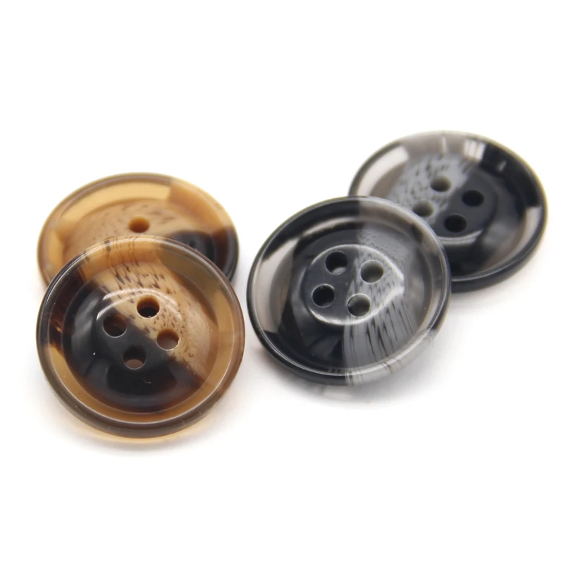 HENGC 30mm Resin Imitation Horn Coat Buttons For Clothing Windbreaker Sweaters Handmade DIY Crafts Sewing Accessories Wholesale