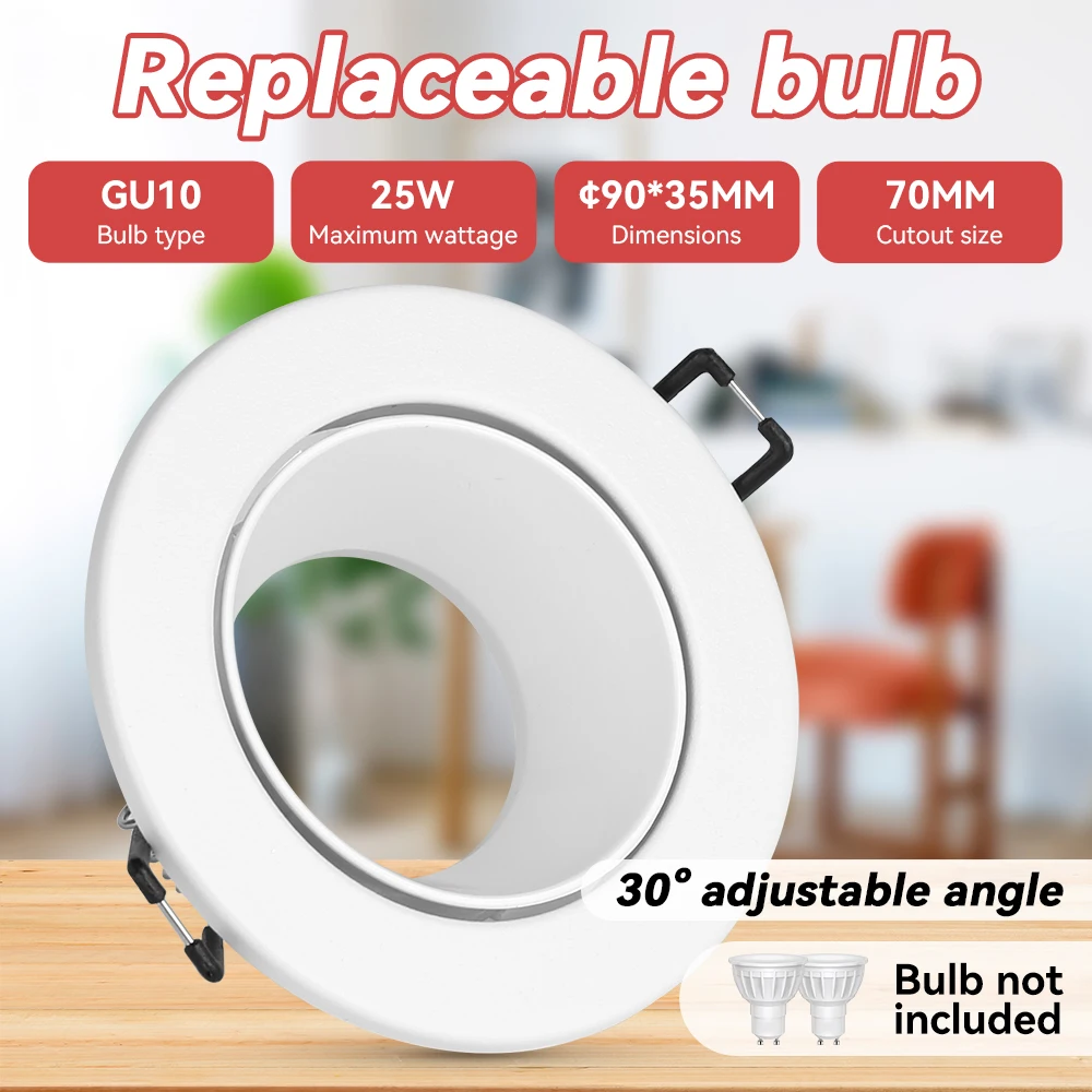 Recessed LED Downlight GU10 Spot Led Ceiling Lighting for Kitchen Bedroom Lamp Bathroom Waterproof Down Light Led Spotlight