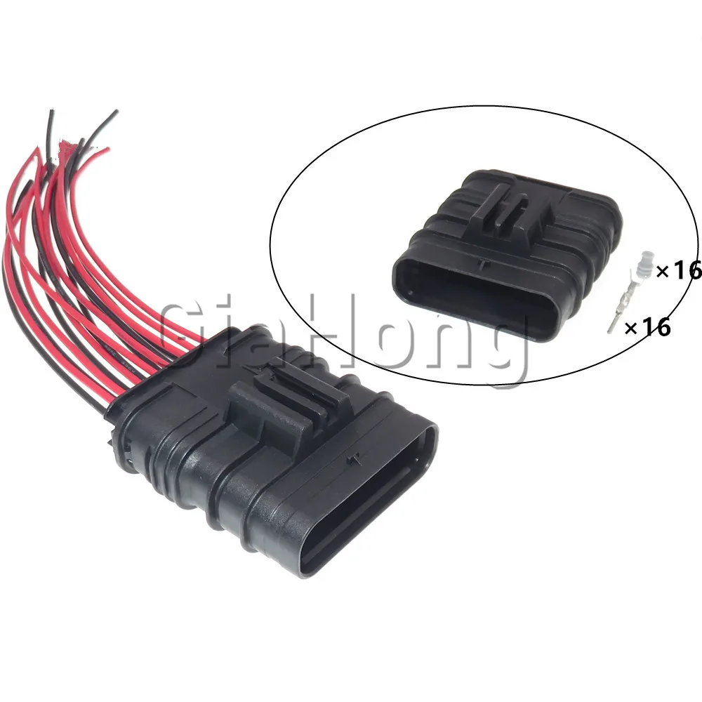 1 Set 16 Ways AC Assembly 805-587-541 805-588-571 Waterproof Auto Revers Radar Camera Plug Car ACC Electric Socket A0001532222