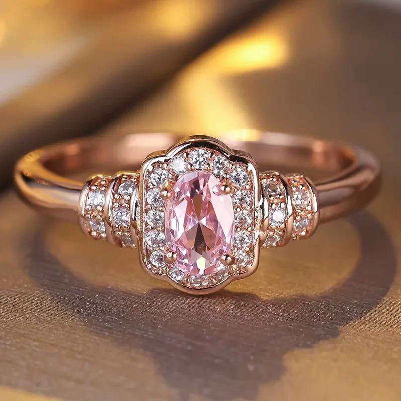 

Group set zircon retro palace style ring, exquisite ring arm, light luxury girl's heart jewelry, birthday gift