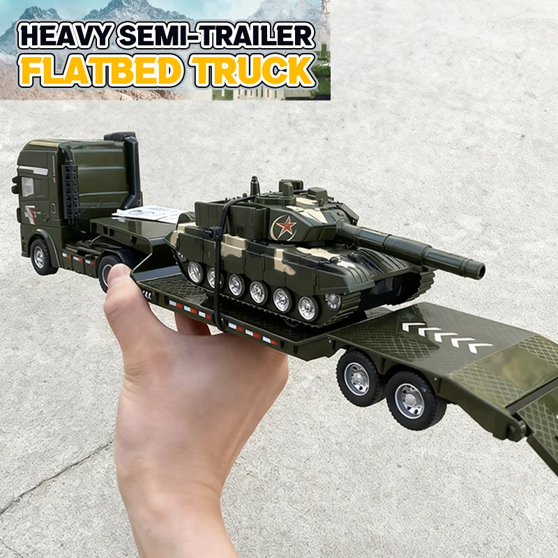 

Transport Truck Model Semi-Carrier Container Engineering Set Vehicle Excavator Inertial Car Education Toy XMAS Gift for Children