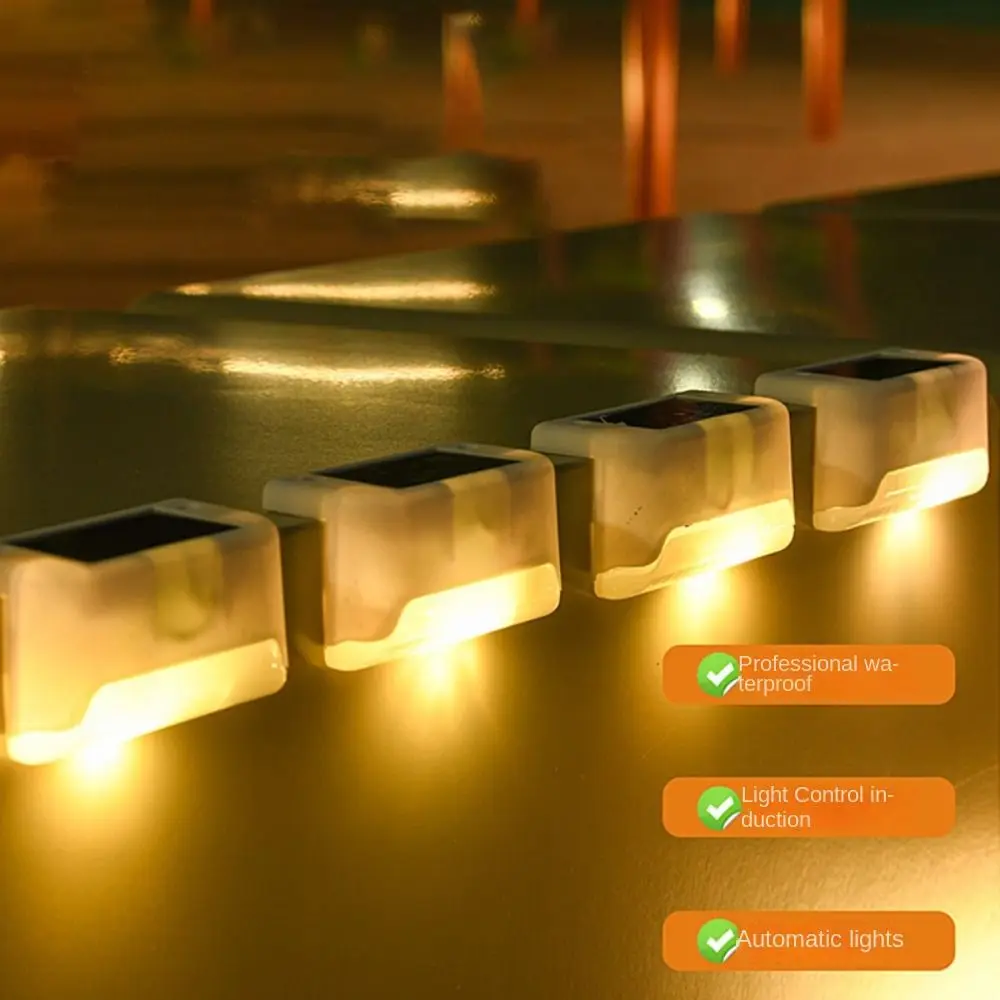 Multifunctional Waterproof LED Solar Step Lamp Solar Powered Garden Garden Lights Outdoor Balcony Solar Stair Light