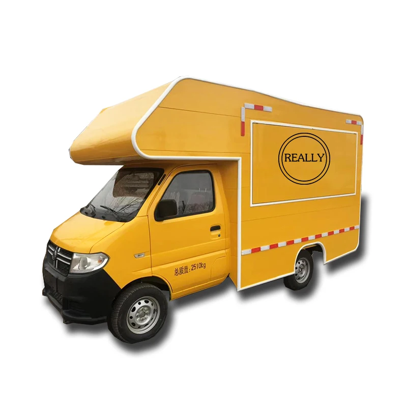EXW Pri 510*170*264 Cm Vendita calda Carrello mobile per alimenti a combustibile/camion per alimenti a benzina/carretto per alimenti a gas Gelato