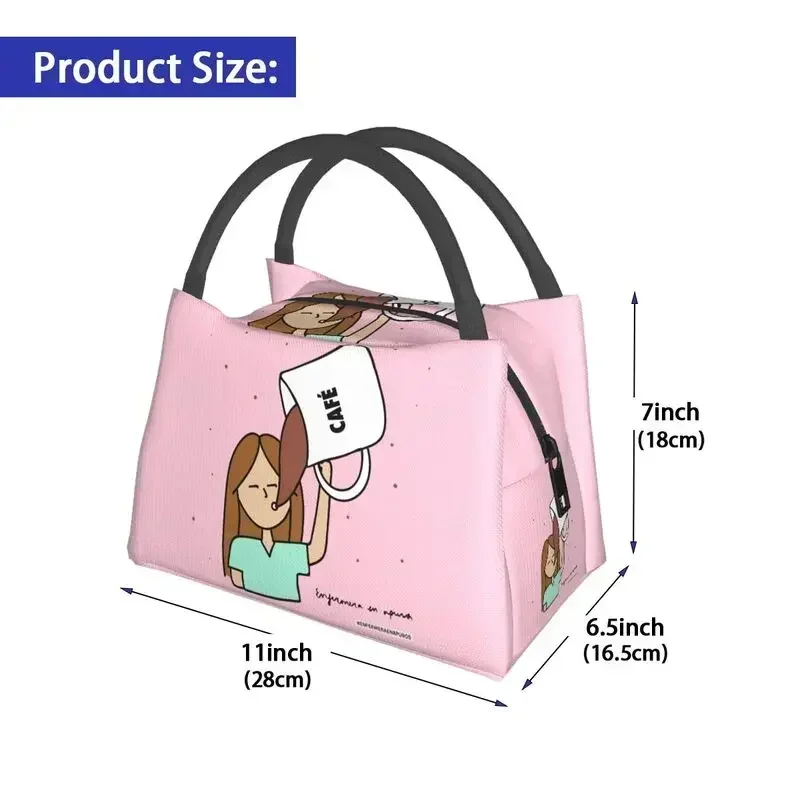 Custom Enfermera En Apuros Doctor Nurse Medical Health Lunch Bags Women Thermal Cooler Insulated Lunch box per viaggi in ufficio