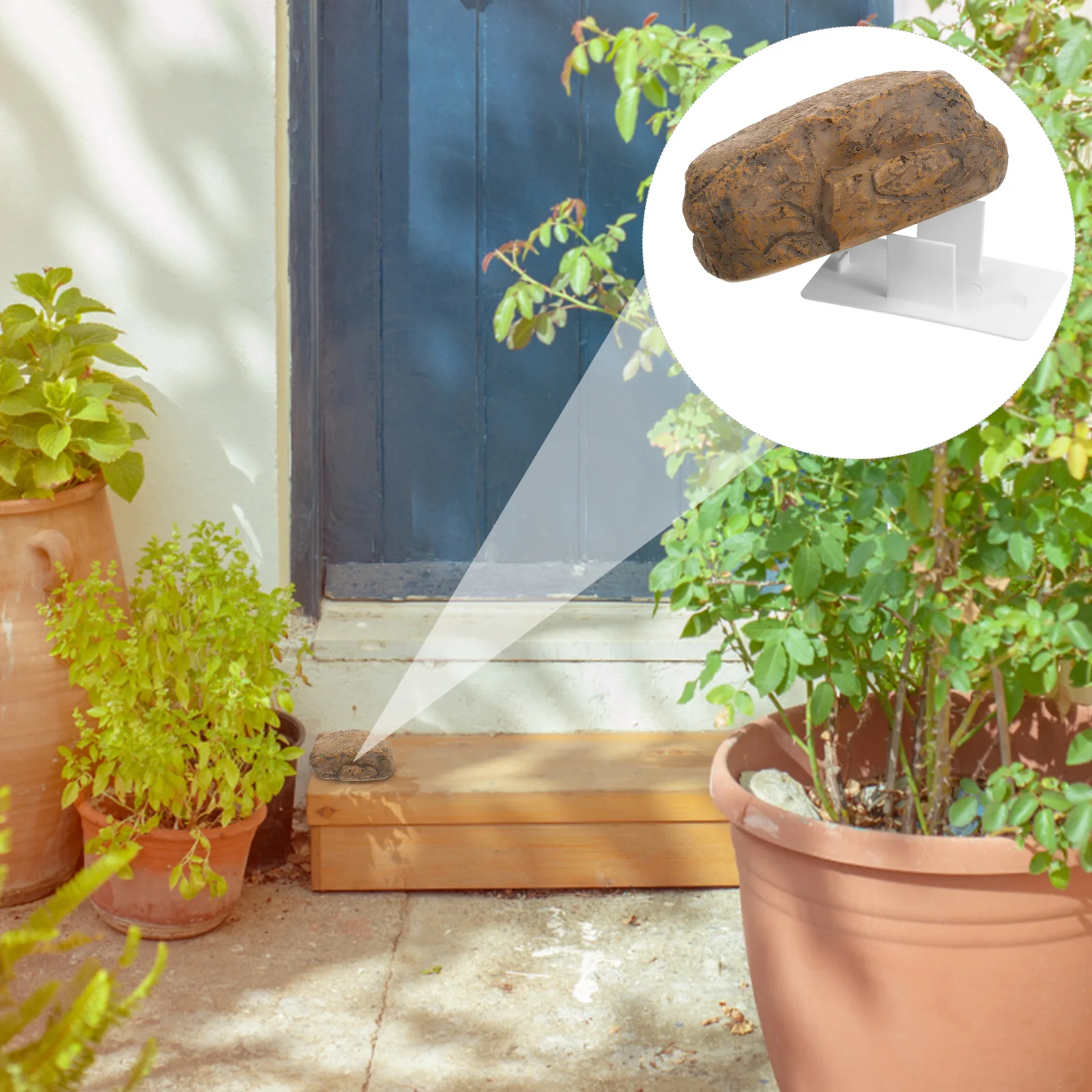 

Stone Key Box Hider Artificial Resin Storage Faux Rock Design Practical Outdoor Garden Yard Safe Container