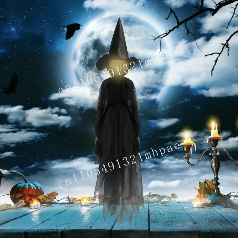 

Halloween Voice Control Light Up Witch Holding Hands Witch Halloween light up decoration props Yard Haunted House Party Decor
