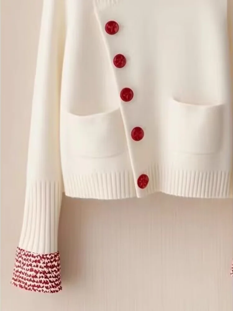 Simple Loose All-match Jumper 2025 New Early Spring Elegant Advanced Literary Sweaters Knit Korea Chic Cardigan