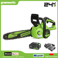 Greenworks 24V Chainsaw Brushless Motor 12 inch Cordless Compact For Storm Clean-Up, Pruning, and Firewood 125+ Compatible Tools