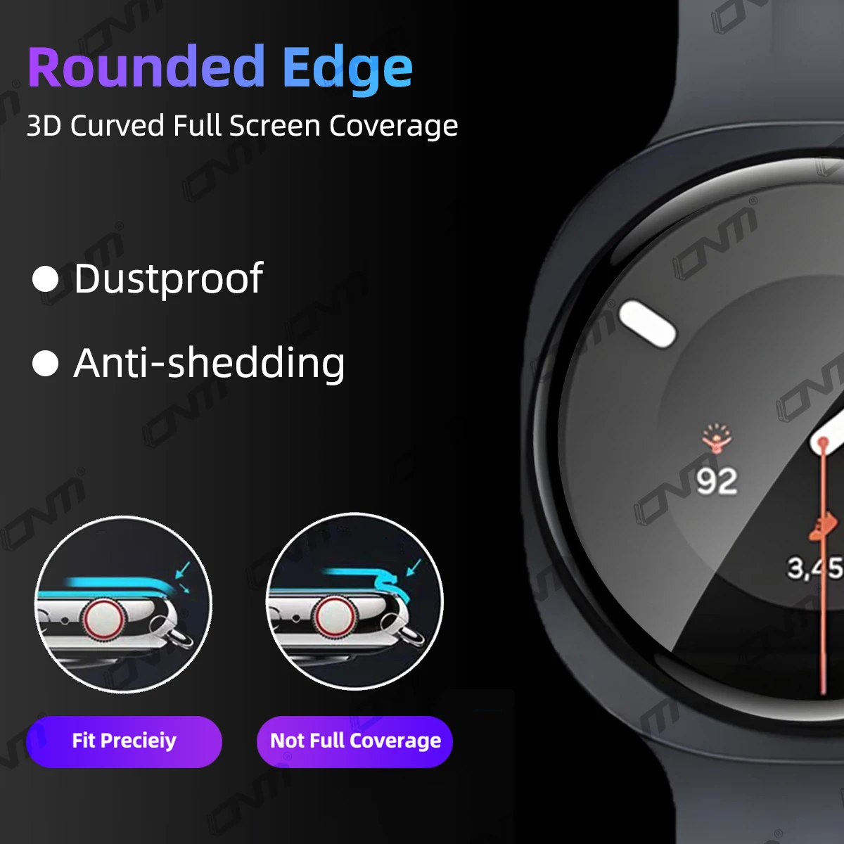 3D Screen Protector for Samsung Galaxy Watch 9 40mm/44mm/Ultra 2 Anti-scratch Film Full Coverage Protective Film Accessories