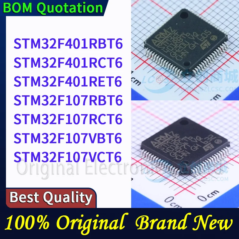

STM32F401RBT6 STM32F401RCT6 STM32F401RET6 STM32F107RBT6 STM32F107RCT6 STM32F107VBT6 STM32F107VCT6