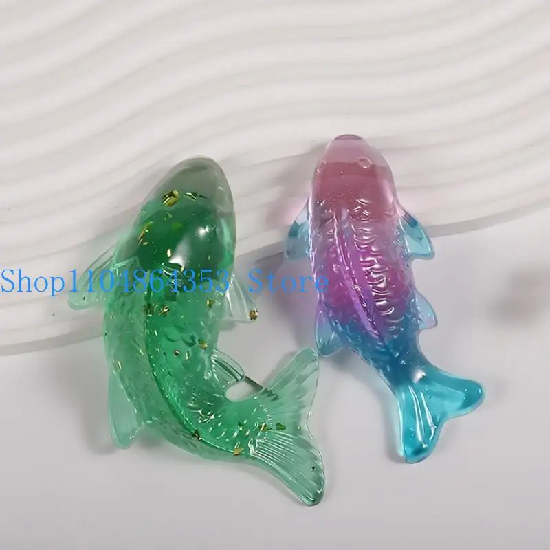 

652F изысканная форма для свечей для ароматерапии, силиконовая форма для золотой рыбки, форма для гипсовых украшений в виде для