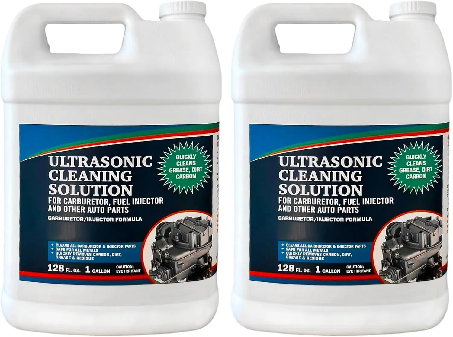 Ultrasonic Cleaner Solution for Carburetors & Engine Parts - 2 Gal Concentrated Wash