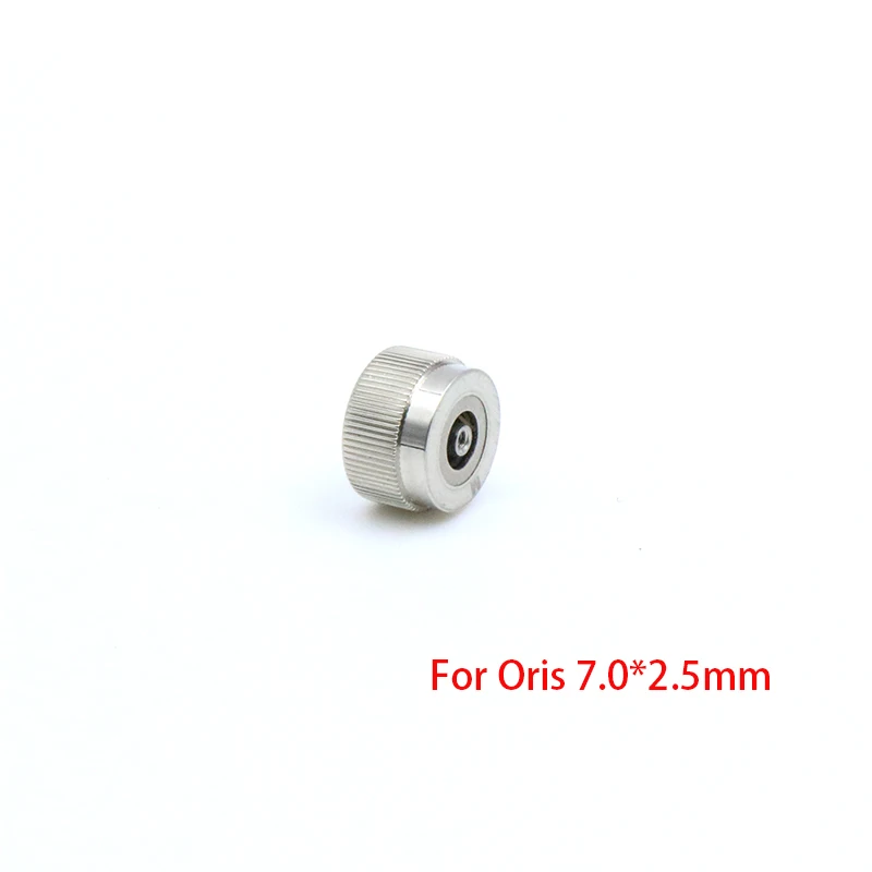 Watch Head Crown Diameter 7.0mm Thick 4.8mm With 2.5mm Tube Fittings For Oris