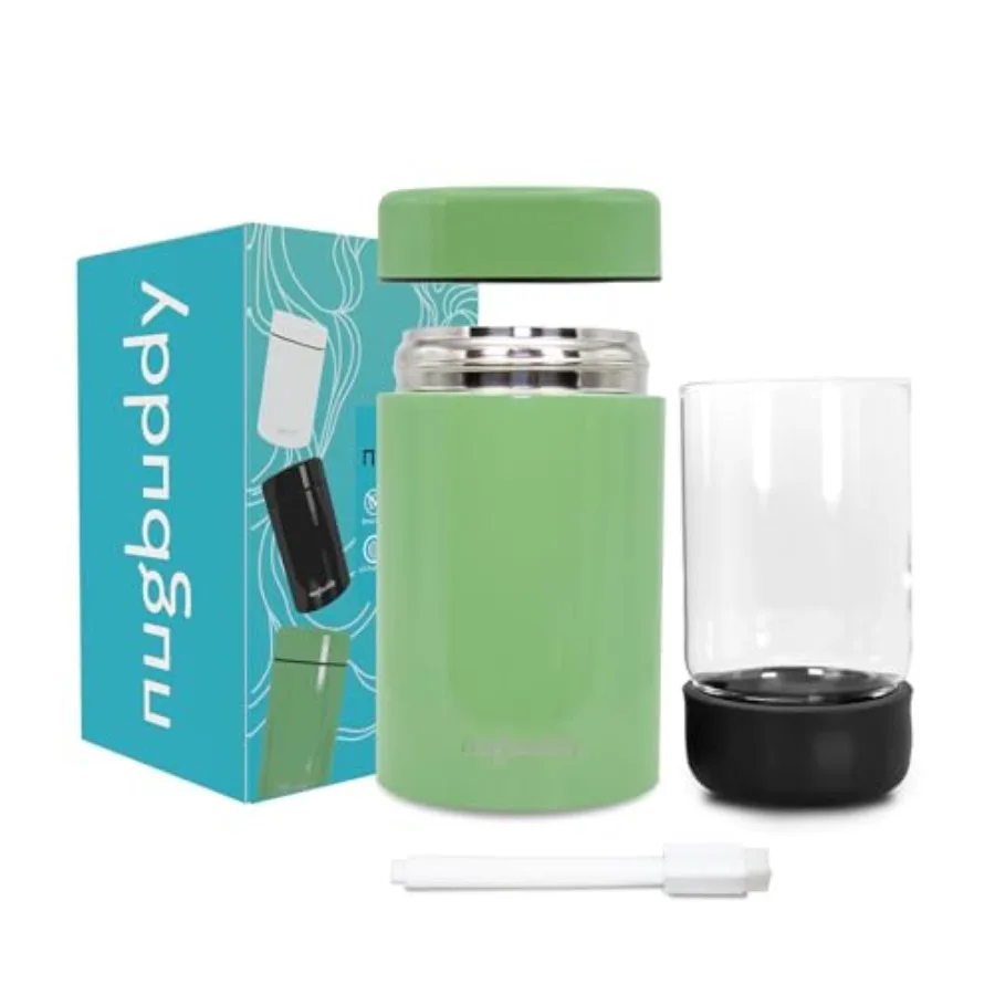 

Airtight Storage Container - Vacuum Sealed Insulated w Nested Glass Jar - UV Protection Temperature Controlled Stainless - Stay