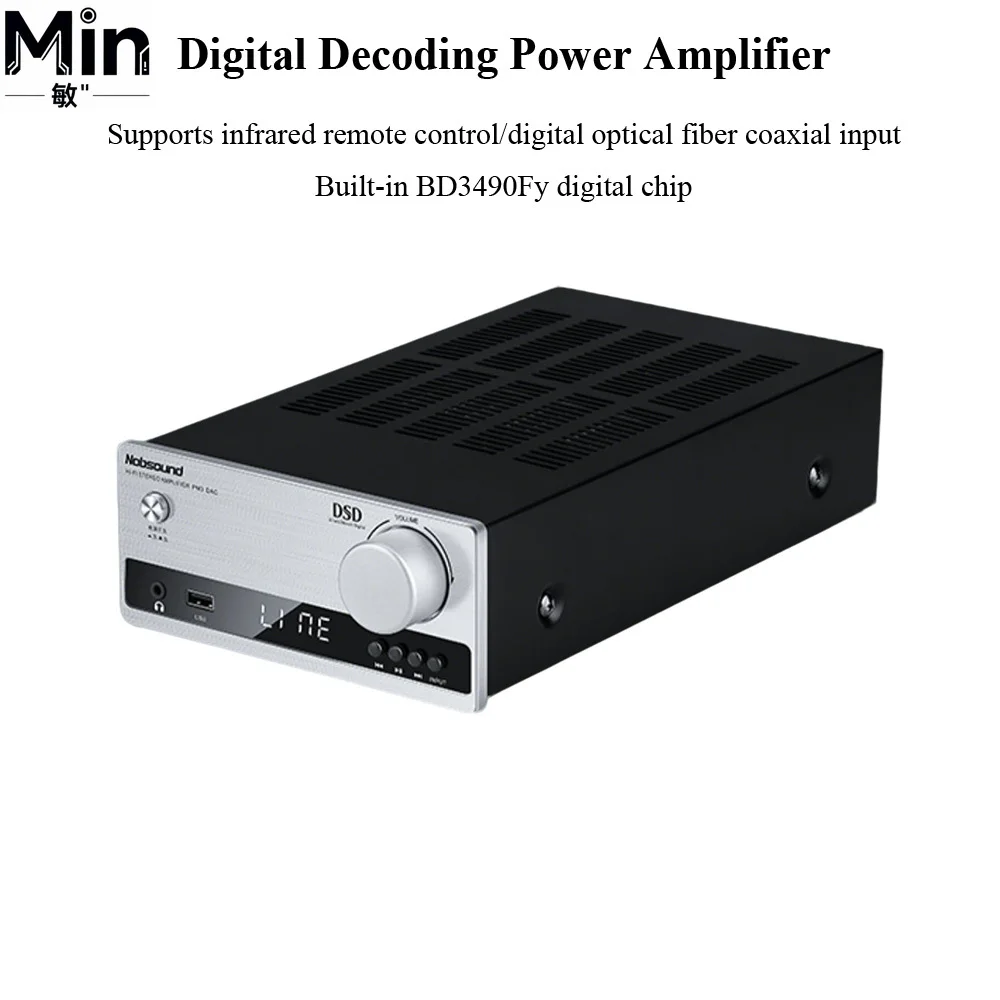 HiFi Amplifier ES9018K2M DAC DSD Lossless Decoding USB OTG Bass Treble Control Toroidal Transformer Audio Amp