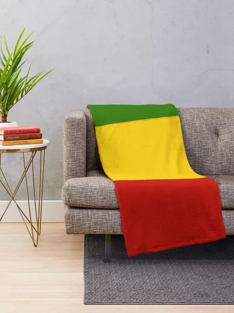 Rasta Flag Throw Blanket blankets ands Single Blankets