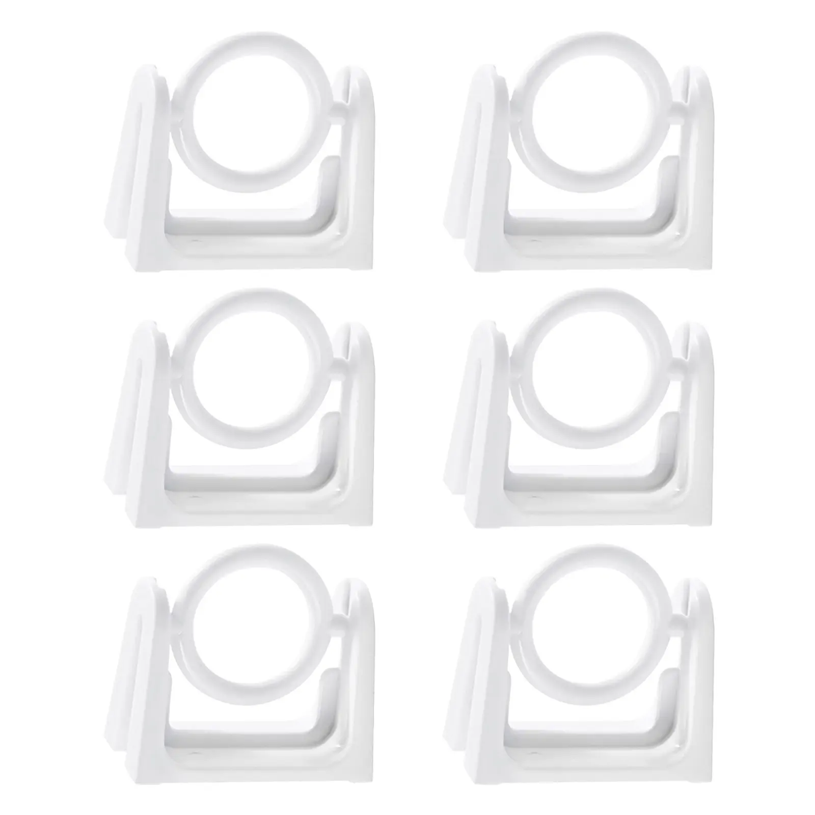 6Pcs Rotating Towel Rod Holder Wall Mount No-Drill Adhesive Bathroom Towel Rack Corner Flat Dual-Use Swivel Hanging Pole