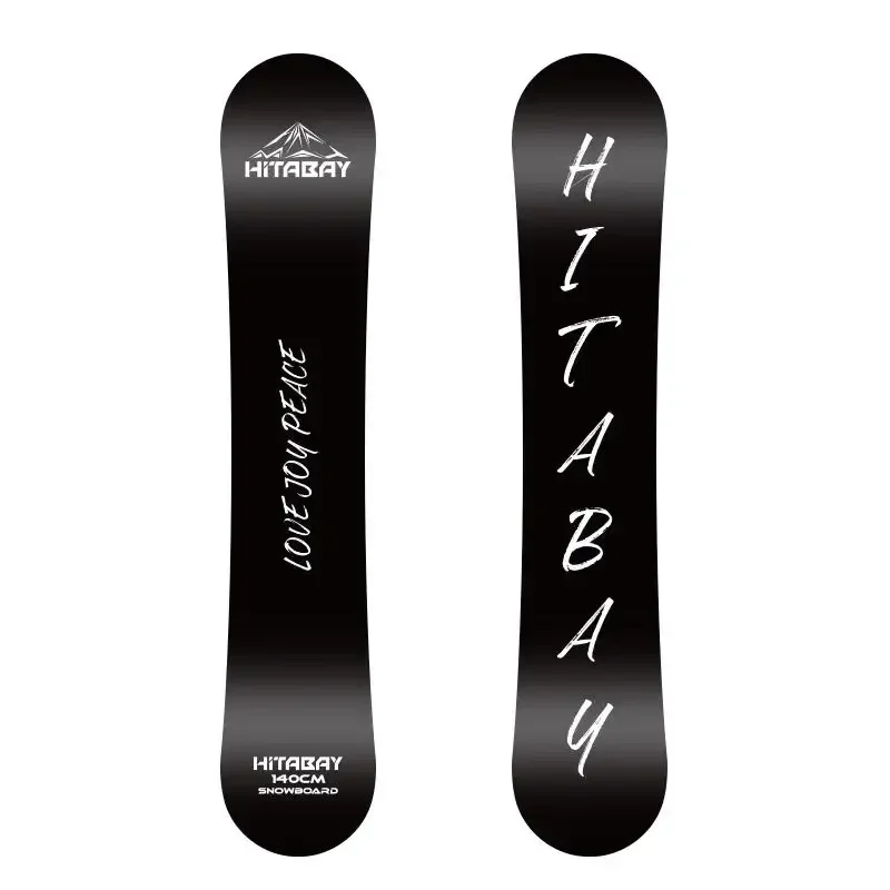 Black Snowboard Snowboard with Binding