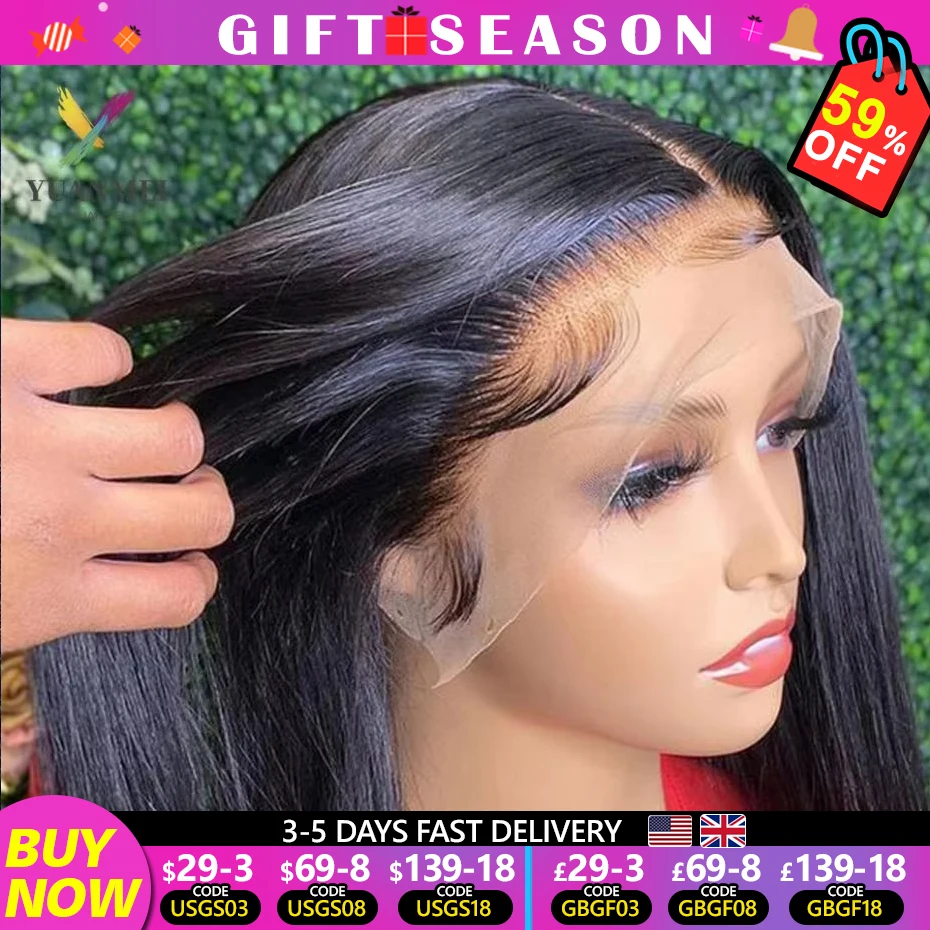 13x4 13x6 Lace Frontal Human Hair Wig Brazilian 30inch Bone Straigth Transparent Lace Front Wigs For Black Women On Sale Jarin