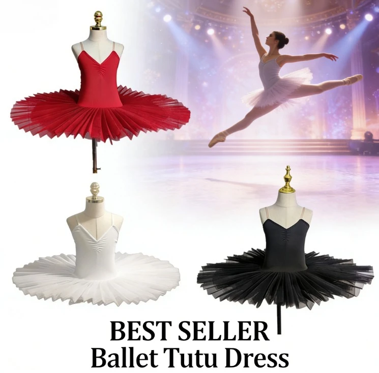 

Простая балетная юбка для детей, одежда для танцевальных тренировок, костюм для выступлений «Маленький лебедь», туту для девочек, костюм для взрослых для выступлений