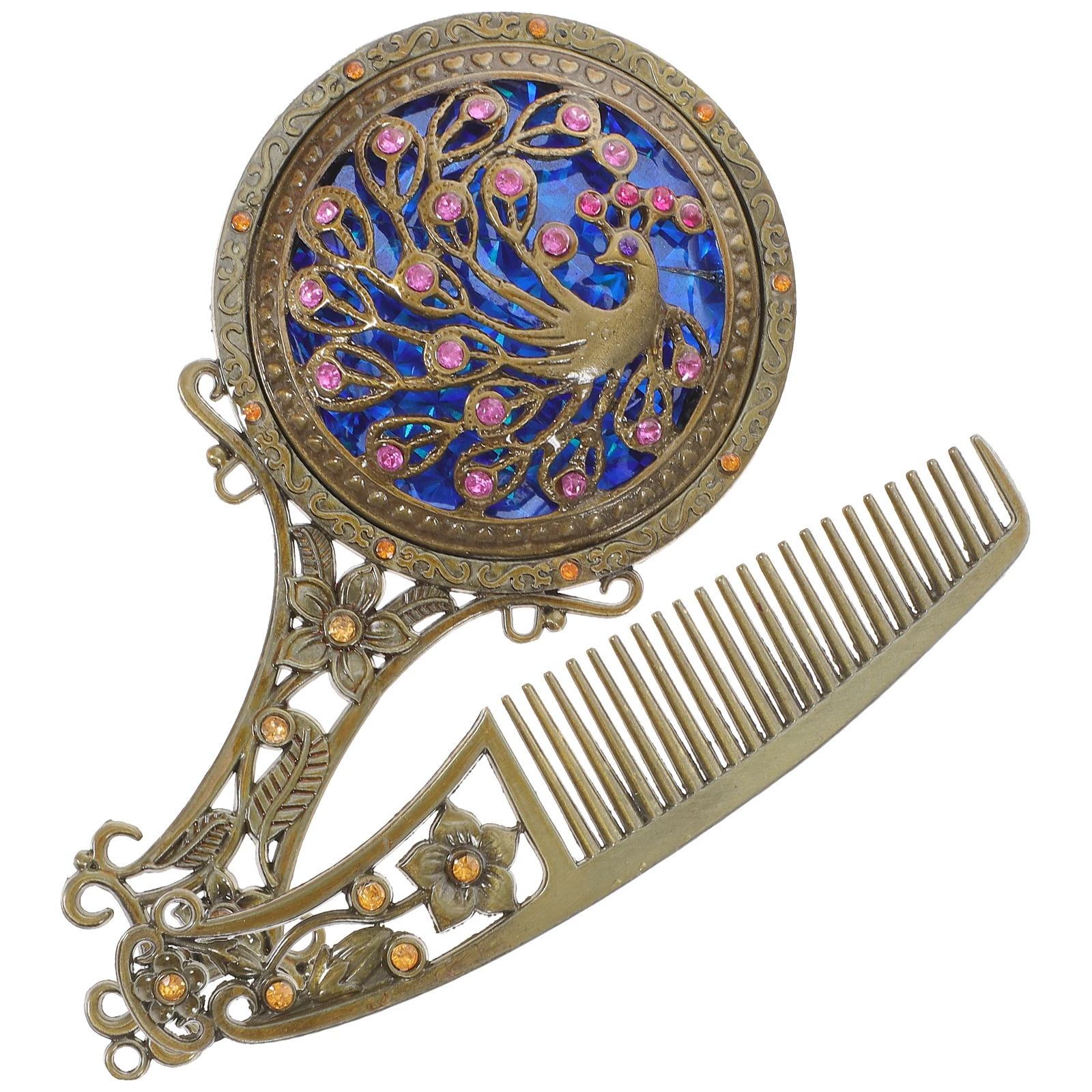 Retro Makeup Set Compact Lightweight Travel Size Unique Mirror Decor High Definition Perfect Gift Women Vanity Mirror Kit