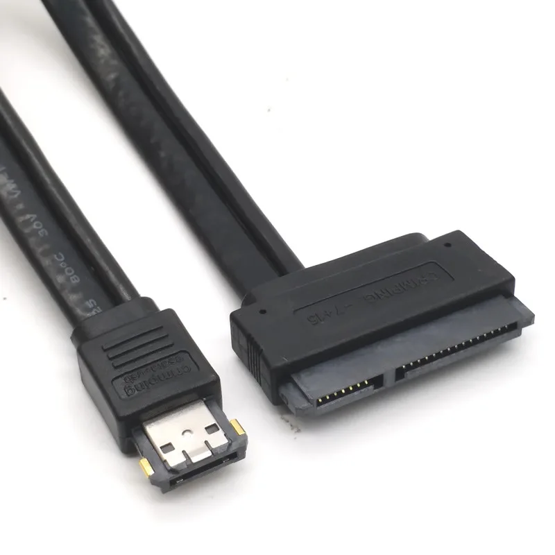SATA 22P Hard Drive to Power ESATA Data Cable, 2.5 Inch Hard Disk Adapter Cable, HDD Converter Cord