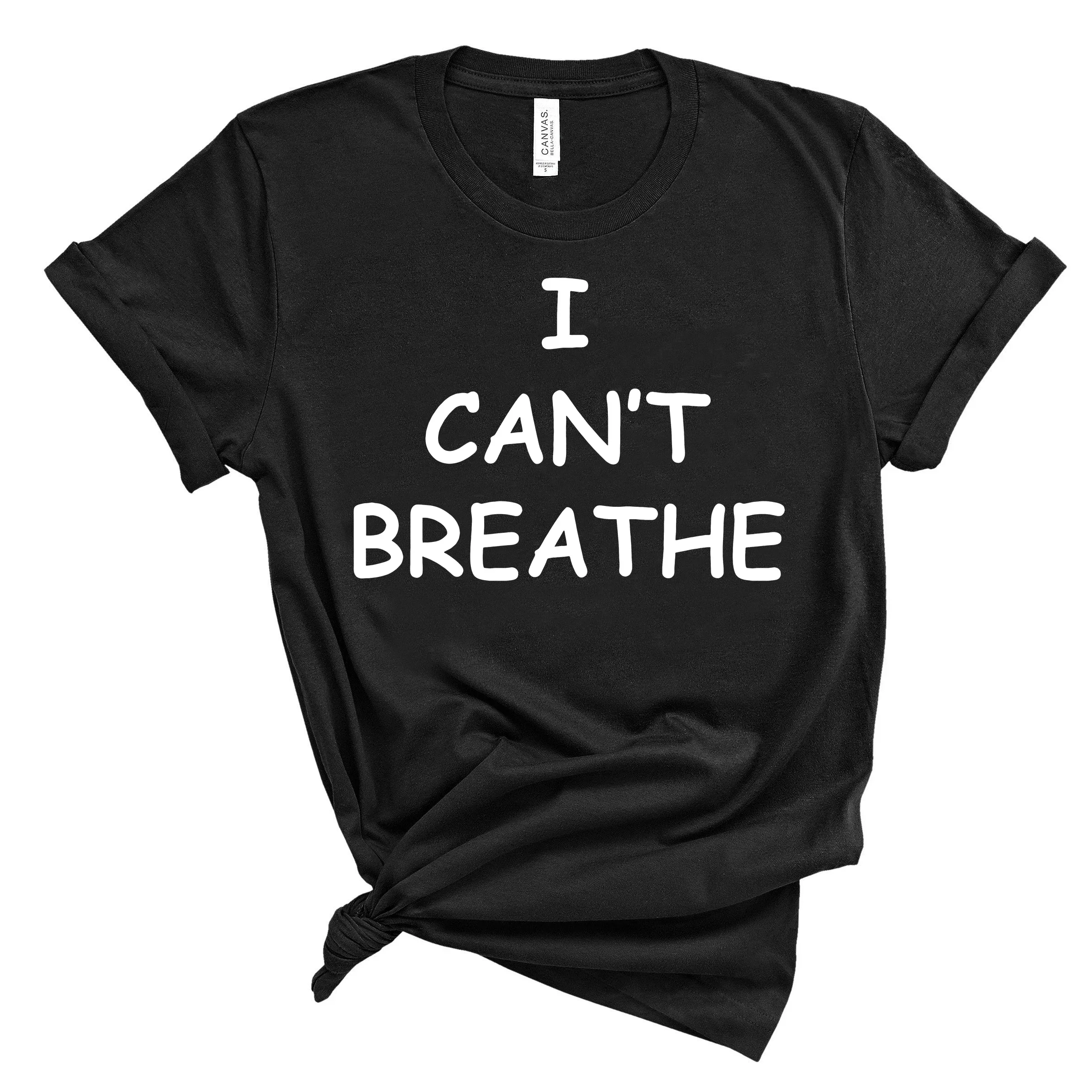 Protest Shirt Women Anti Racism Tees I Can't Breathe T-Shirt Black Lives Matter Tee Justice for George Floyd Civil Rights Shirt