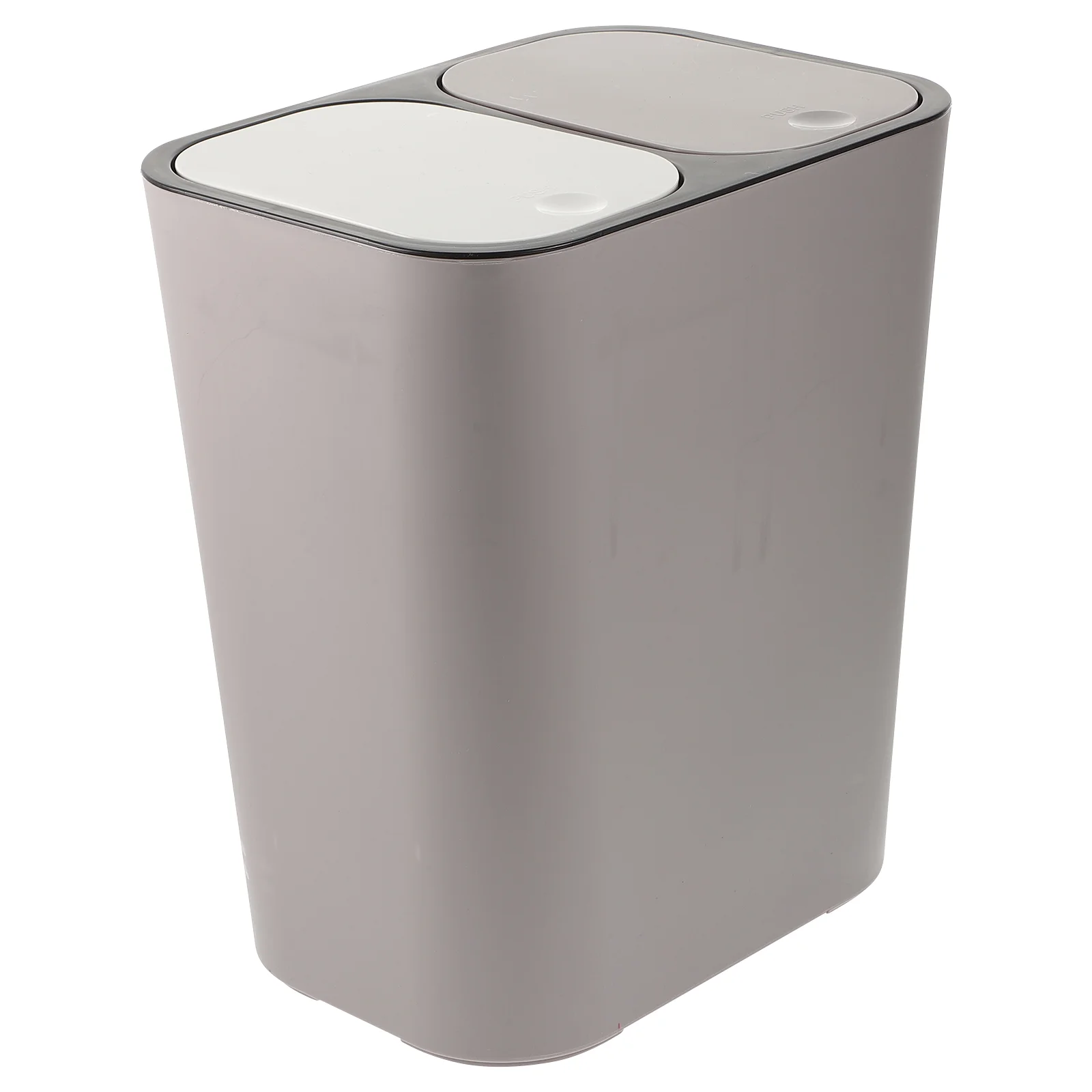 Sorting Trash Can Container White Pedal Bin Car Dust Bucket Pp Dual Double Garbage Kitchen Household