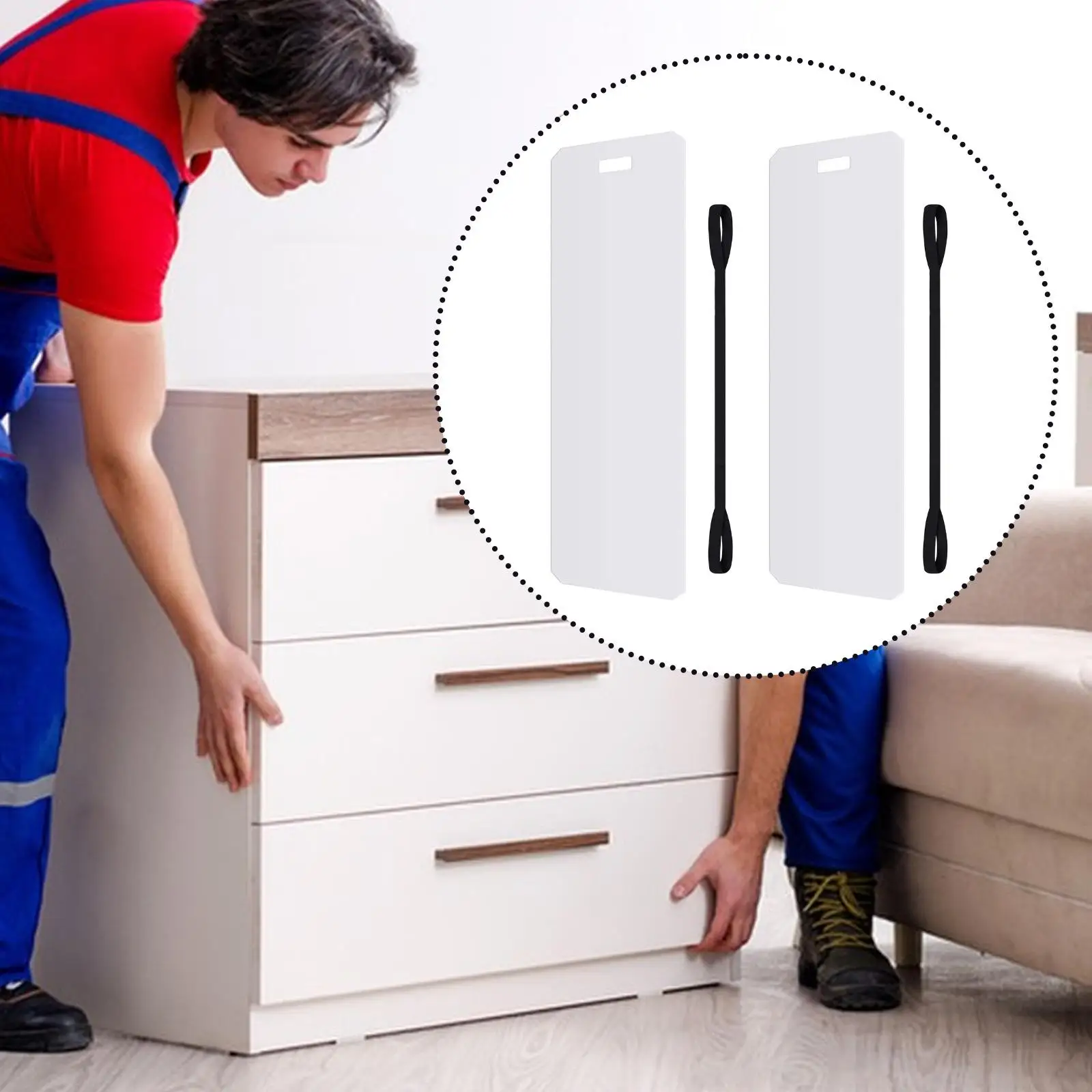 

2Pcs Appliance Sliders Protective Lightweight Versatile Heavy Duty Furniture Gliders Refrigerator Sliders Large Appliance Mover