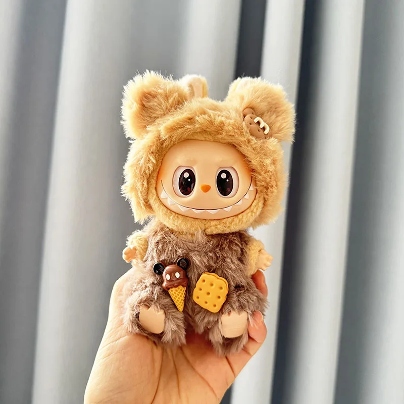 Clothes only] First and second generation Labubu clothes pendant Labubu sitting party baby clothes capsulerabbitoverallsbirthday