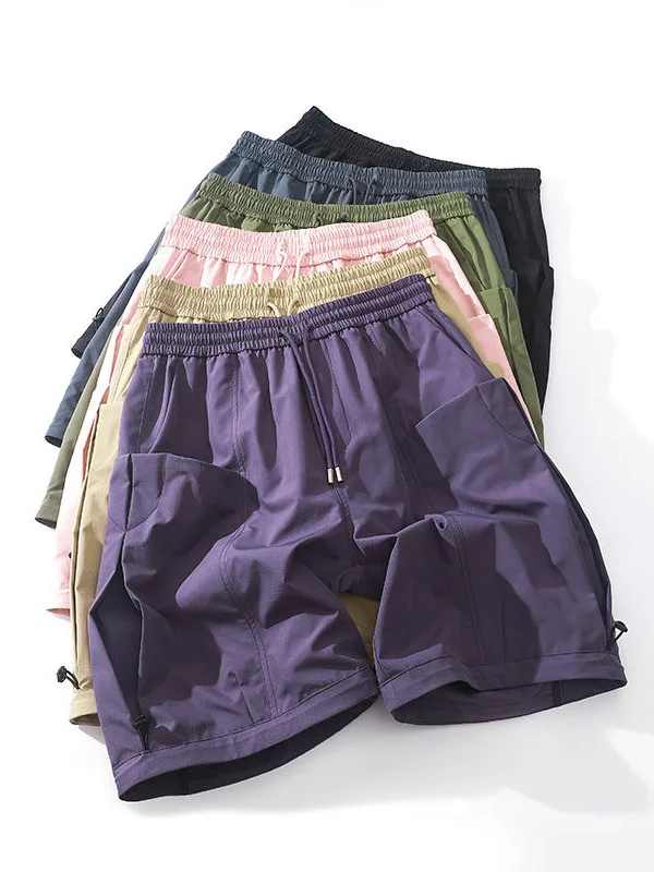 

Men's Summer Workwear orts Lightweight Qui Dry Spor Casual Five-Quarter Length Beach-Thin Mid-Pant Faionable Brand