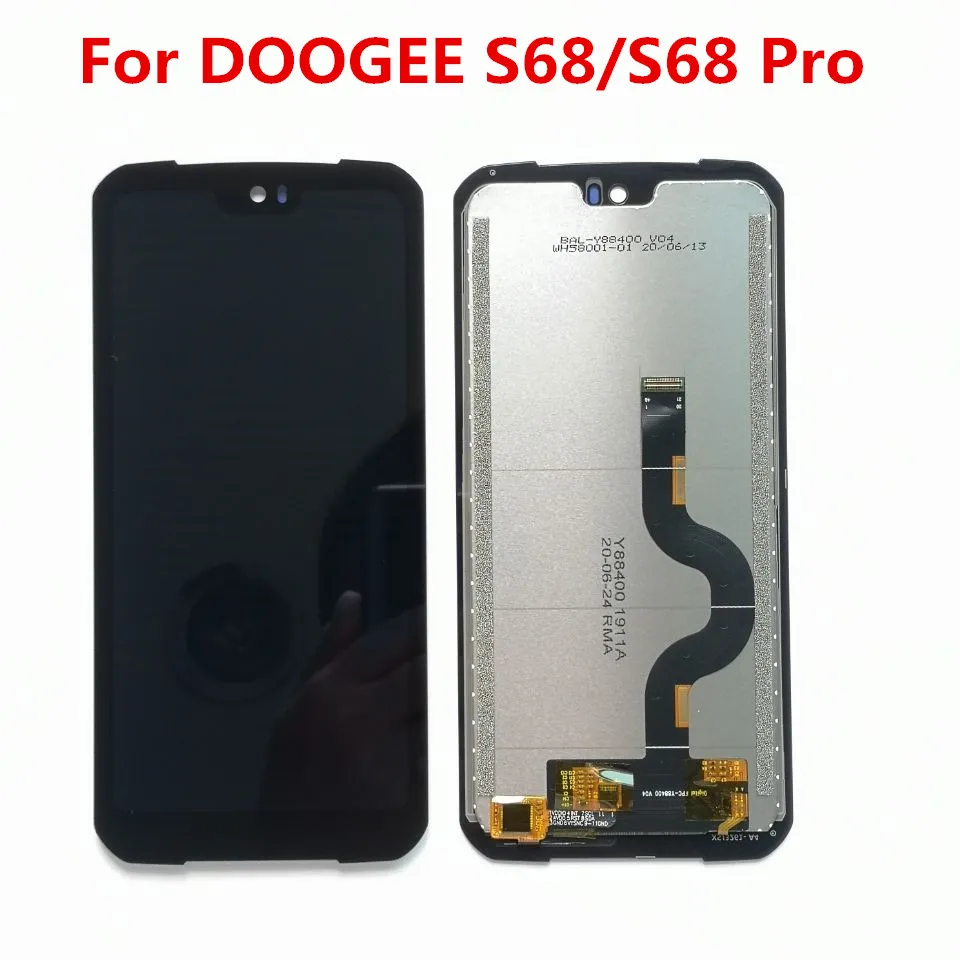 Original For DOOGEE S68 Pro LCD Display + Touch Screen Digitizer Assembly 5.9inch Replacement Glass + Repair Tools