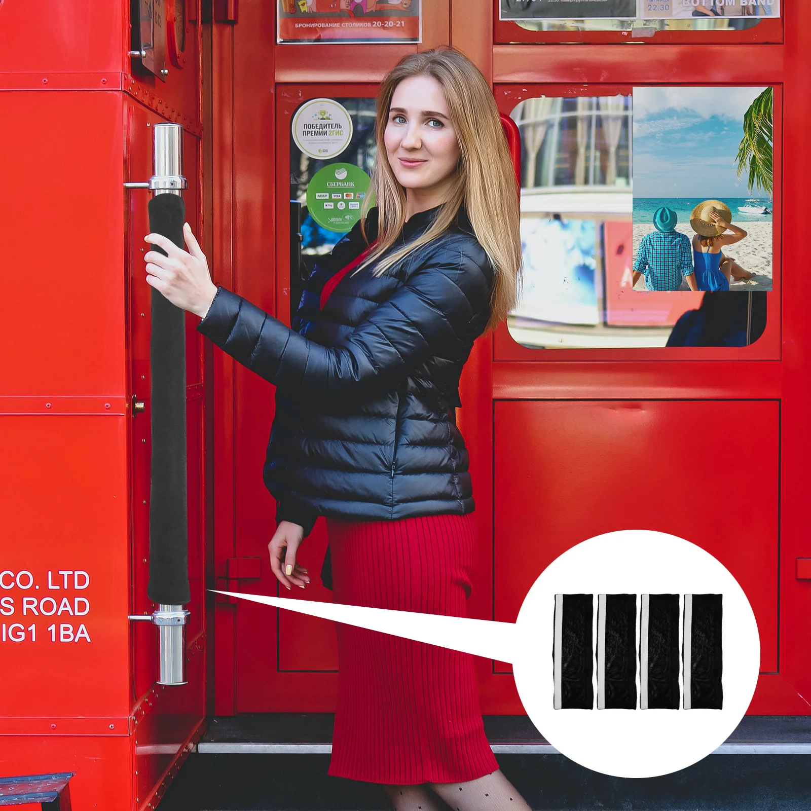 

4pcs Fridge Handle Covers Simple Design For Fingerprints Stain Protection Kitchen Appliance Handle Protectors Home Knob Covers