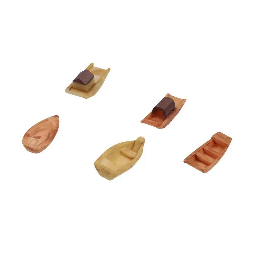 Micro paysage Micro paysage bateau résine auvent bateaux Mini bateau aquarium décoration artisanat d'art bateau en bois bonsaï ornements