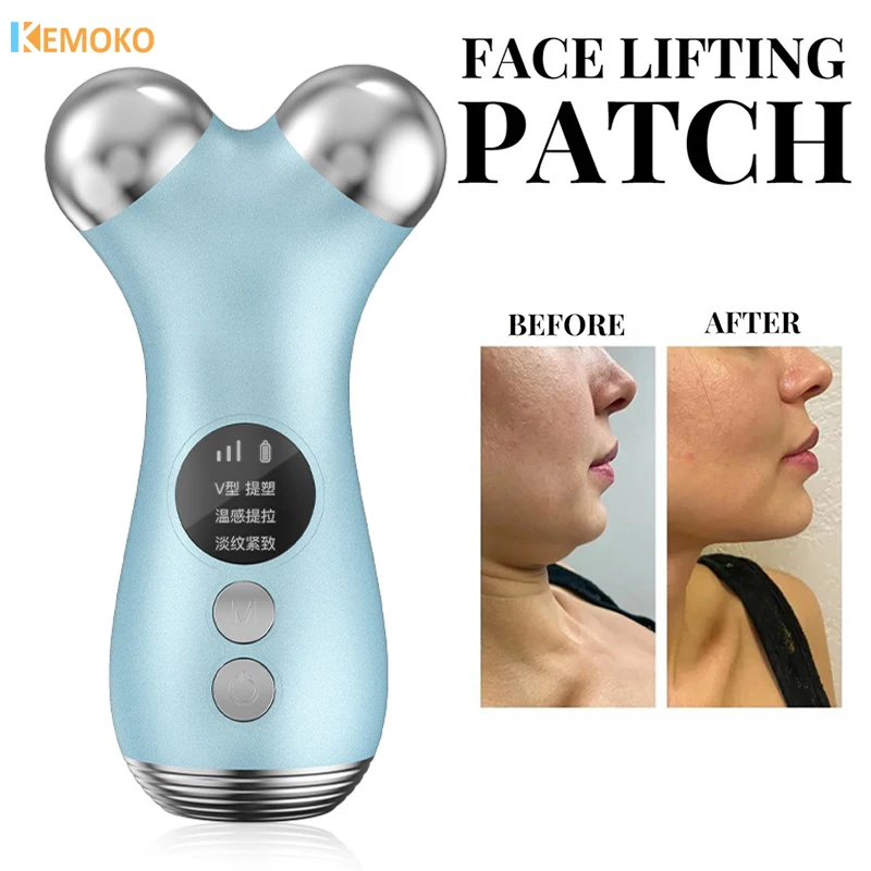 

Facial Roller Massager EMS Microcurrents Face Lifting Roller Vibration Massage Skin Rejuvenation Anti-Wrinkle Beauty Care