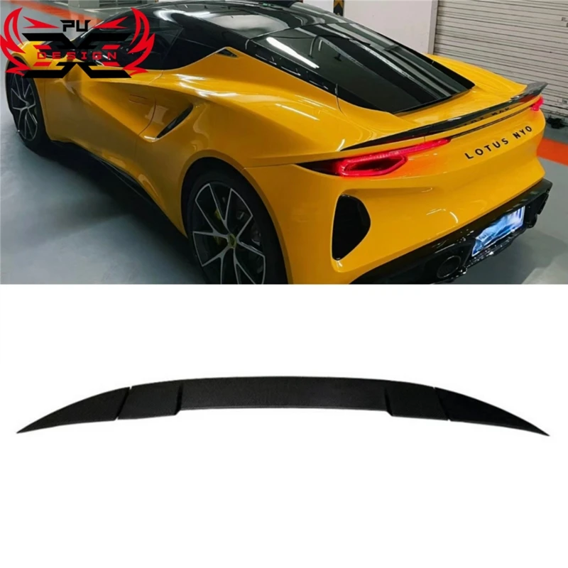 

OD Style Dry Carbon Fiber Rear Trunk Tail Boot Lip Wing Ducktail Wing spoiler Car Body Kit For Lotus Emira