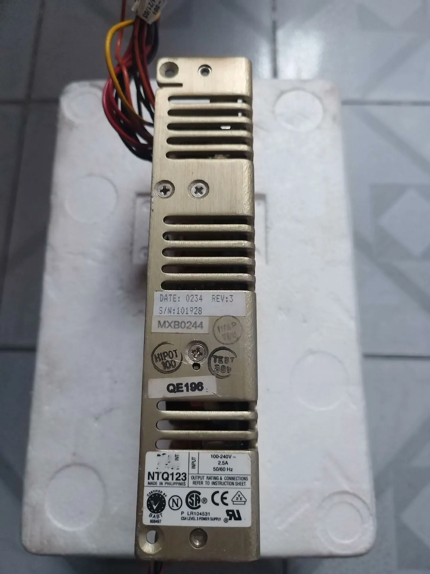 NTQ123 3.3V 5V +-12V para fonte de alimentação ASTEC DC módulo de alimentação estabilizada NTQ123