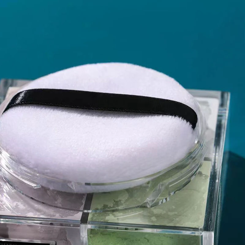 2Pcs Professional Round Shape Portable Facial Powder Foundation Puff Soft Cosmetic Puff Makeup Foundation Sponge Beauty Tool