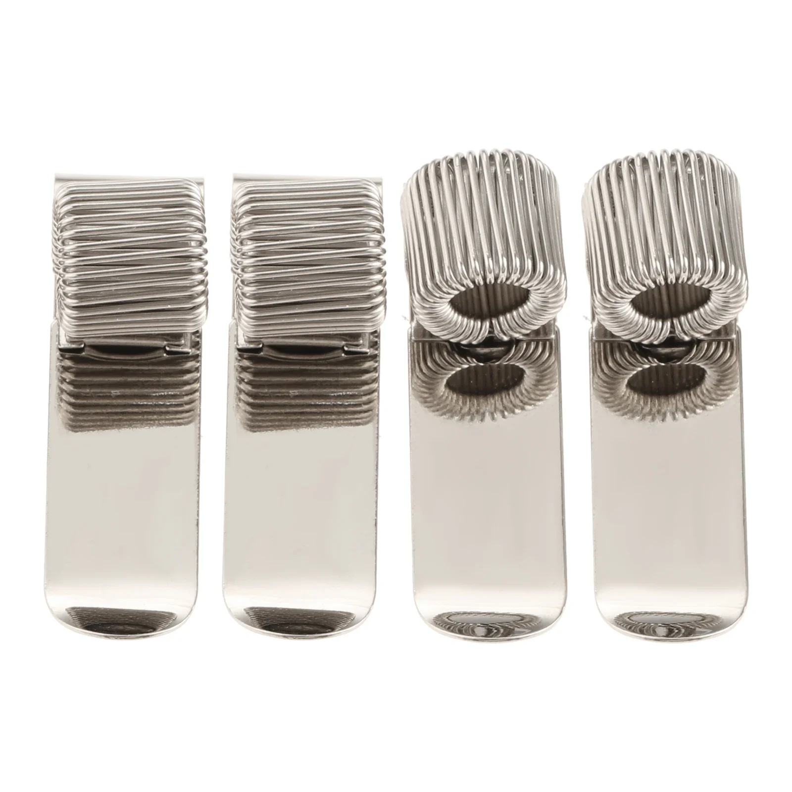 2Pcs Manganese Steel Pen Holder Clip Retractable Spring Pen Loop Pocket Clip Notebook for Uniform Doctor Nurse Teacher Pilot