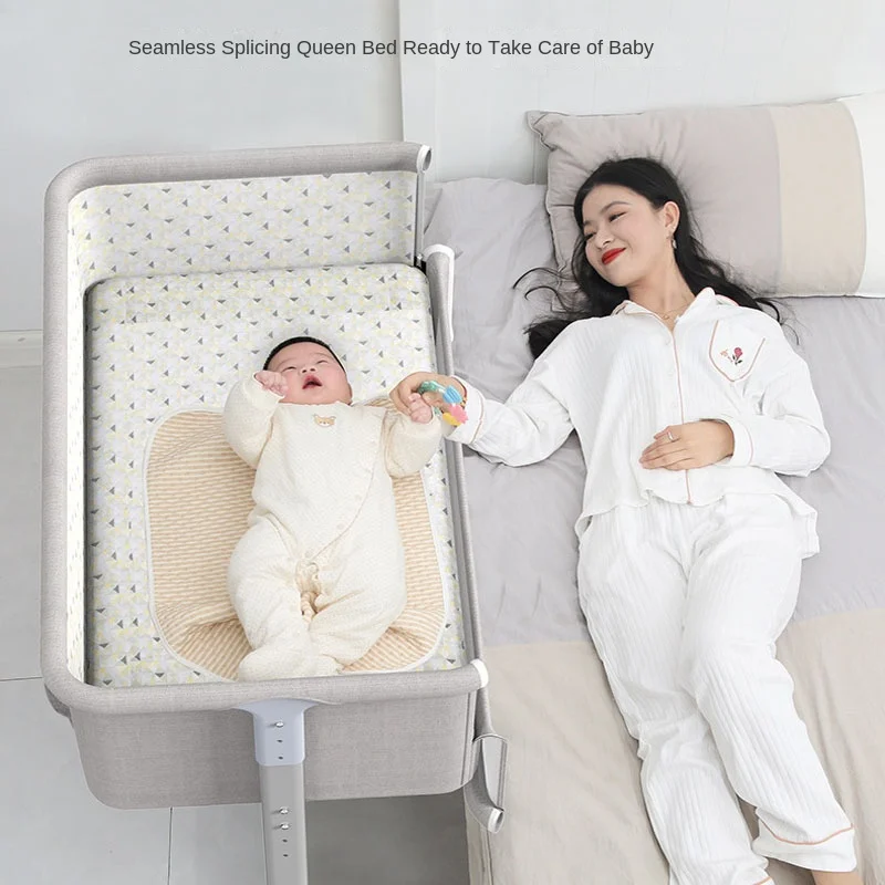 

Детская кроватка-манеж: съемная, портативная, складная, многофункциональная, для новорожденных, приставная к родительской кровати