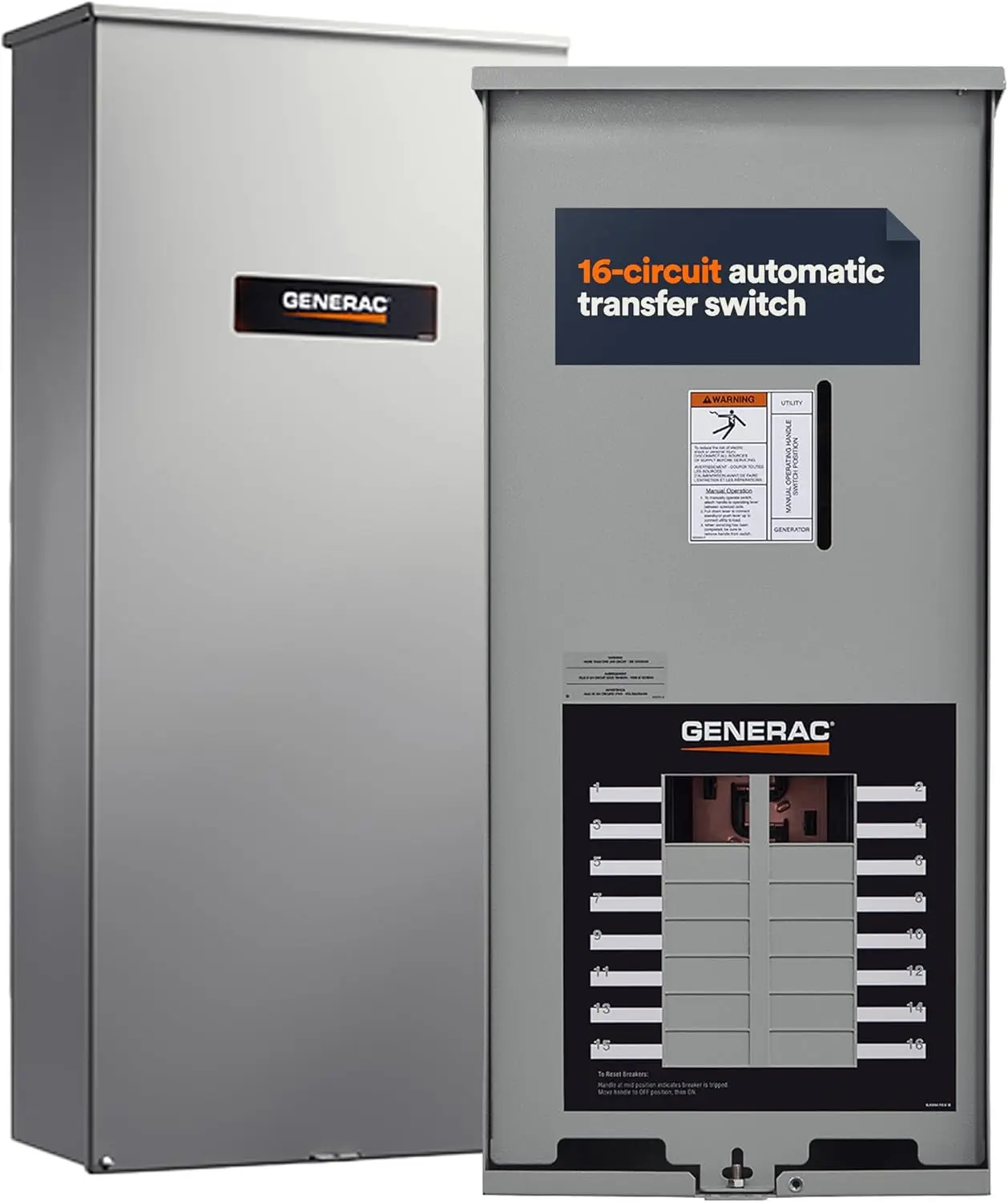 Generac Rxg16Eza3 16-Circuit 100 Amp Ats - Nema 3 Cul: Reliable Transfer Switch With Integrated Load Center For Essential