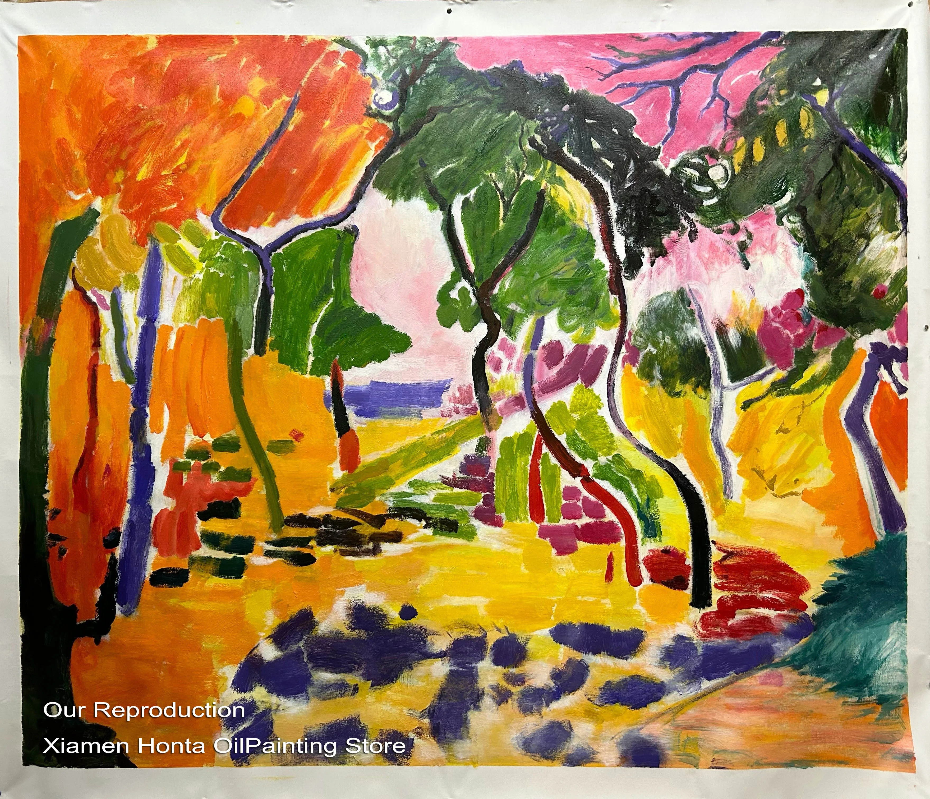 Premium Hand painted oil painting on canvas handmade impressionism,Countryside at collioure 1905 by Henri Matisse,