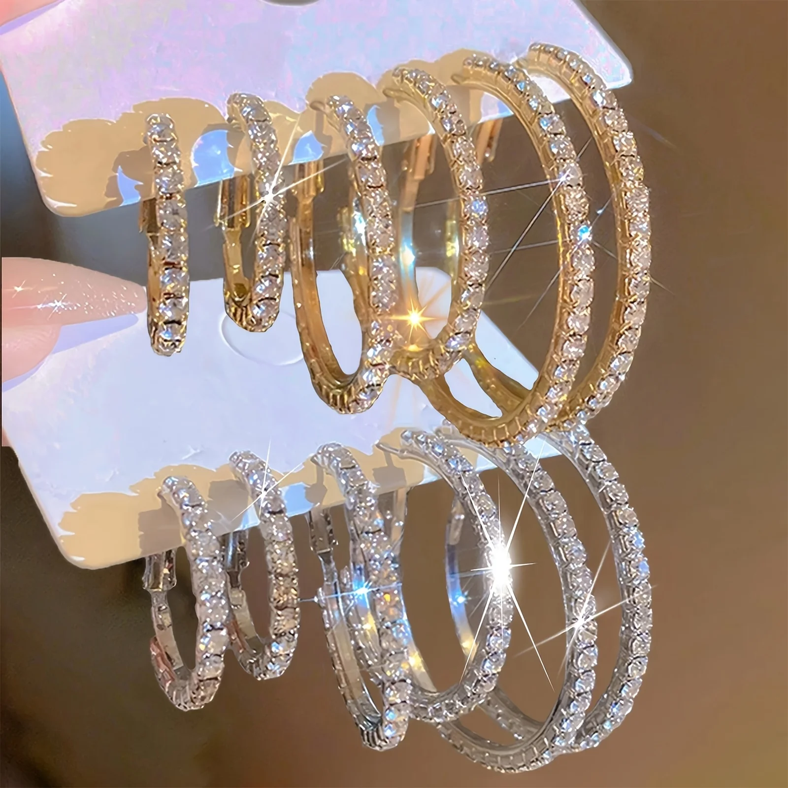 Juego de 12 pendientes de aro elegantes y sexys para mujer, uso diario y ocasiones especiales, regalo de joyería perfecto, colección para todas las estaciones