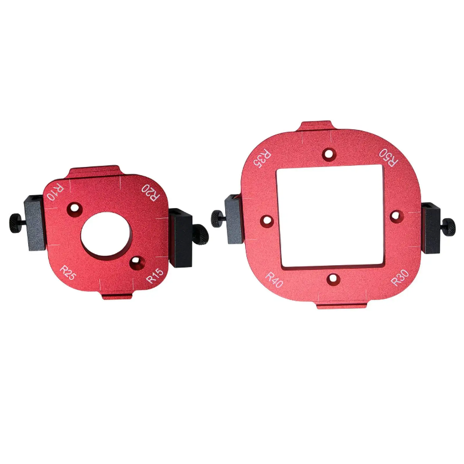 Reusable Corner Radius Template Aluminum Alloy Arc Angle Positioning Tool Portable Guide for Woodworking