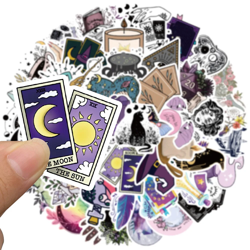 10/30/50pcs Gothic Boho Witch Magic Apothecary Graffiti Stickers Skateboard Guitar Luggage Car Phone Cool Sticker Decal Kid Toy