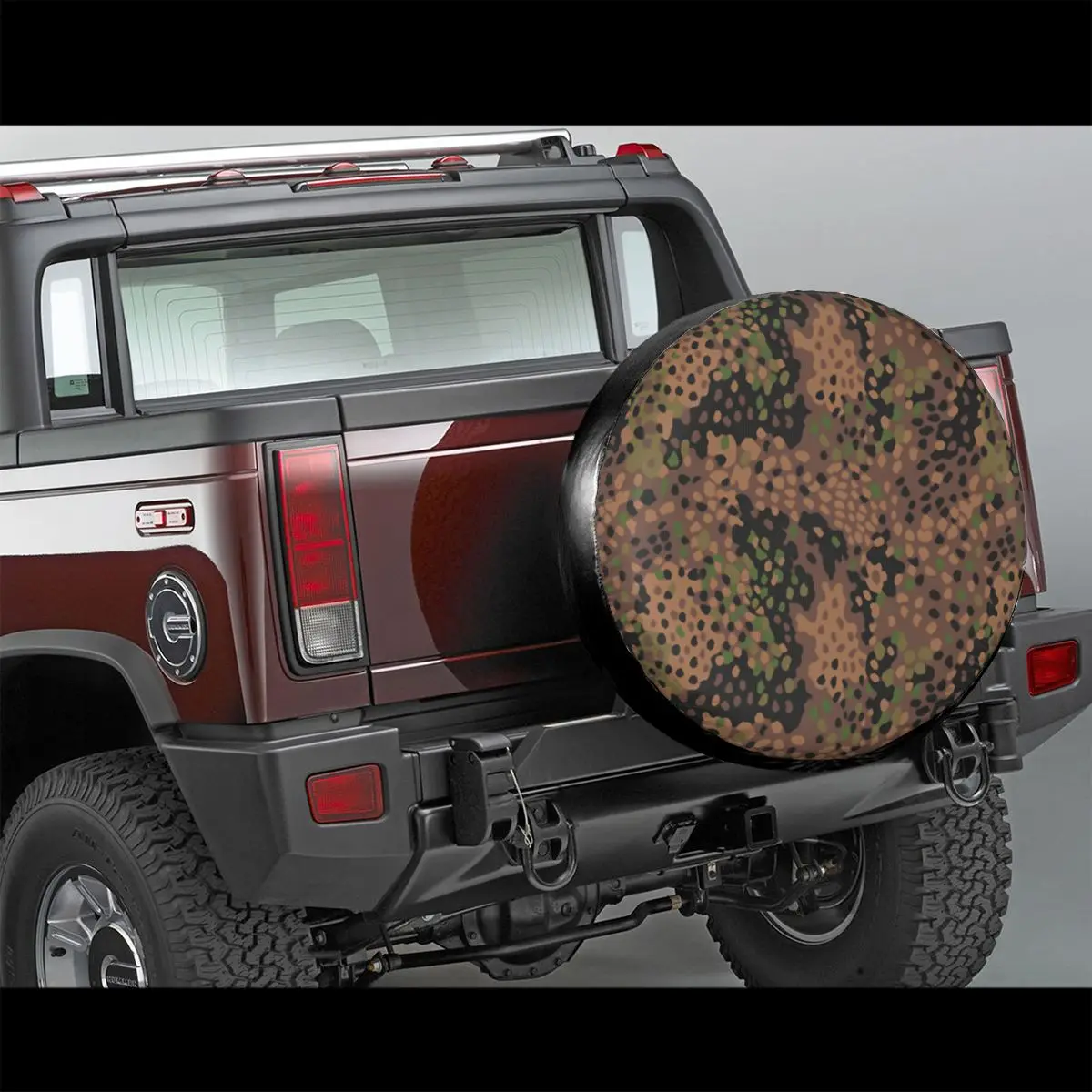 Pea Dot Military Camo Spare Tire Cover for Jeep Honda Army Tactical Camouflage Dust-Proof Car Wheel Covers 14