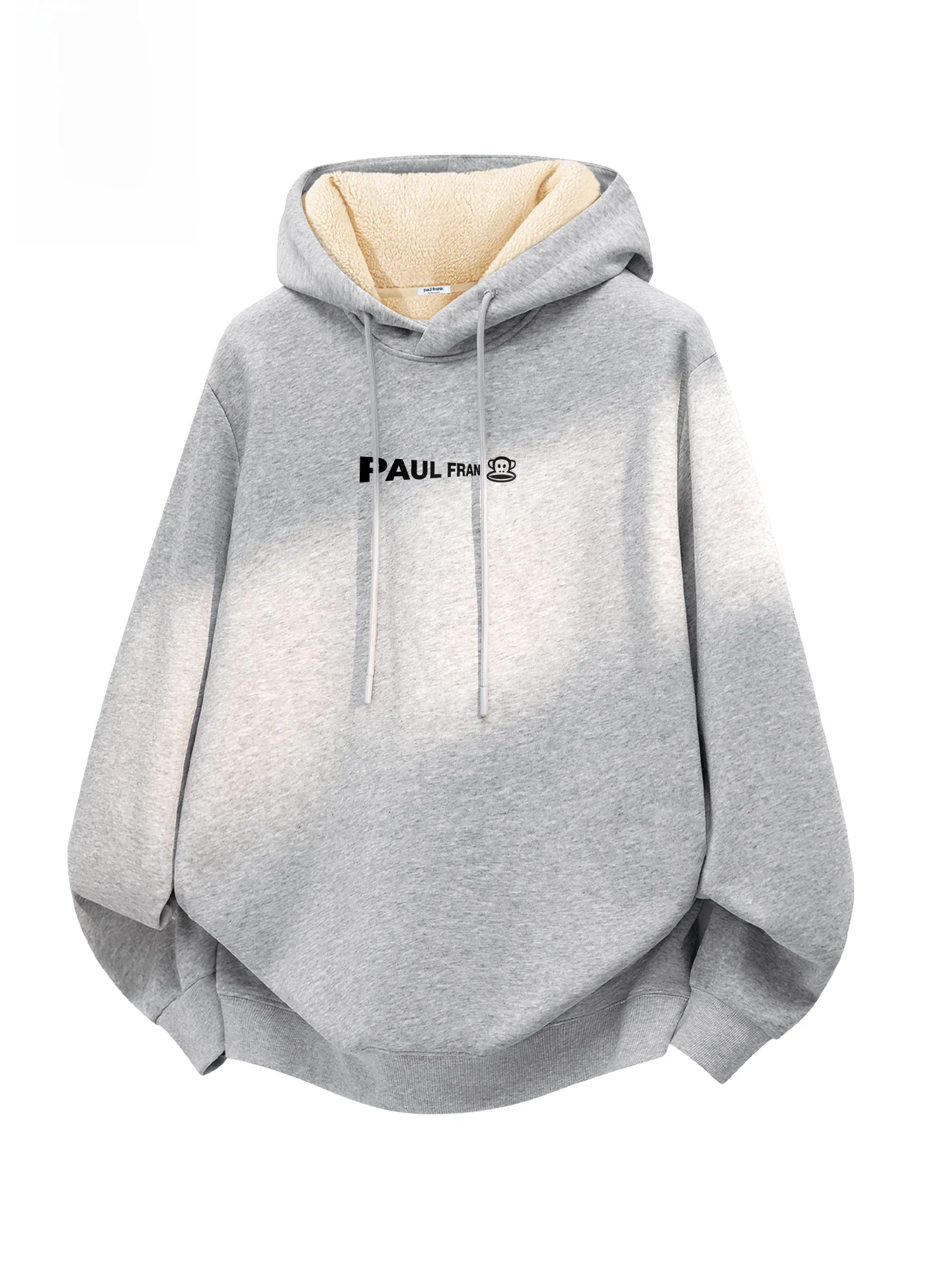 

Monkey Hooded Sweatirt Men's Thiened Floing Winter Warm Top Casual Sle Long Sve Print Design Comfortabl...