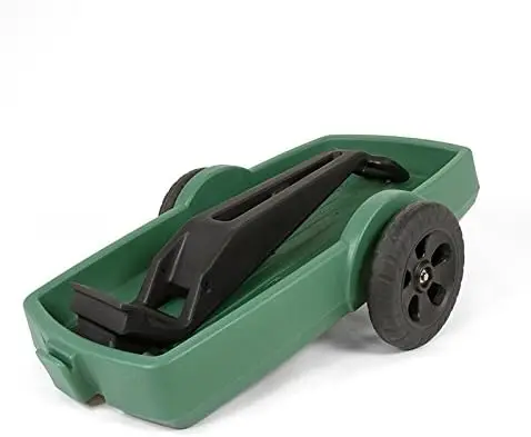 Carrello da giardino e da giardino per esterni-manico lungo facile da girare 2 ruote carrello in plastica resistente per il cortile 42 pollici. X 20 pollici. X 4 i