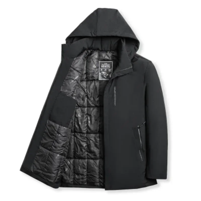 

Quality Winter Thicken Casual Jacket Men Clothing Fashion Outwear New Brand Designer Parkas Men Long Windbreaker Coats Top